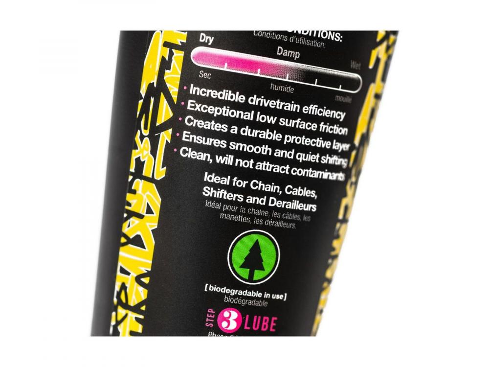 Muc-Off Dry Lube 120ml - Wachsbasiertes Kettenschmiermittel für trockene Bedingungen
