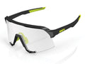 100% S3 - Photochromic Lens unis gloss black - selbsttönende Performance-Sportbrille