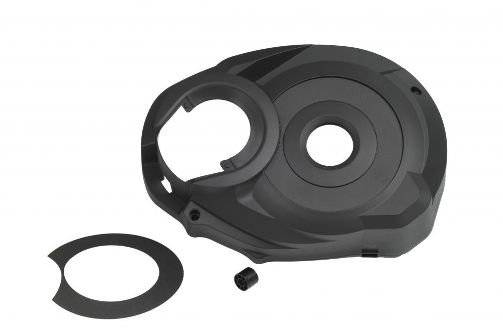 Bosch Designdeckel-Kit Performance Line links (BDU2XX) für stilvolles Motor-Tuning, schwarz, mit Dichtung und kleinem Bauteil