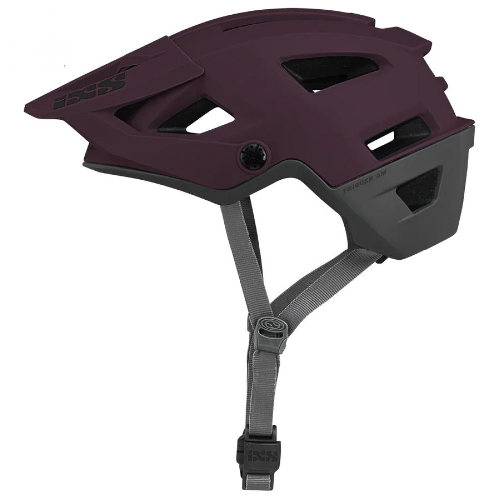 IXS Sports Division iXS Trigger AM helmet S/M Raisin - leichter All-Mountain-Helm mit Top-Belüftung