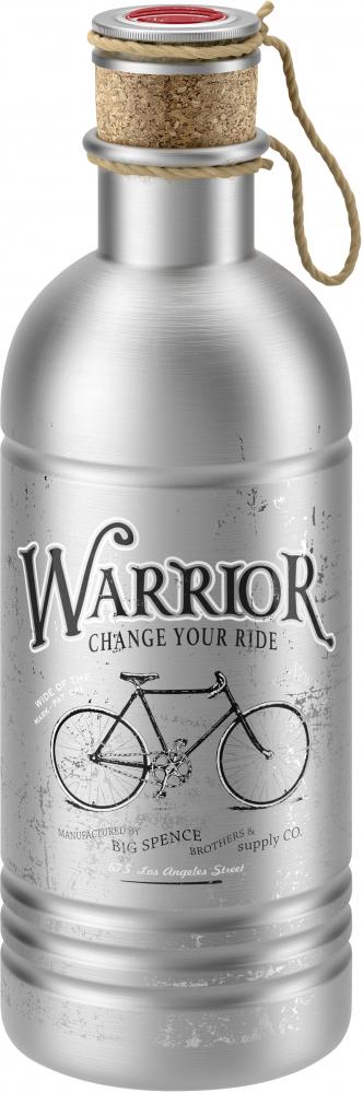 ELITE Trinkflasche Vintage Warriors 600 ml 600 - nostalgisches Design aus Aluminium mit Korkverschluss
