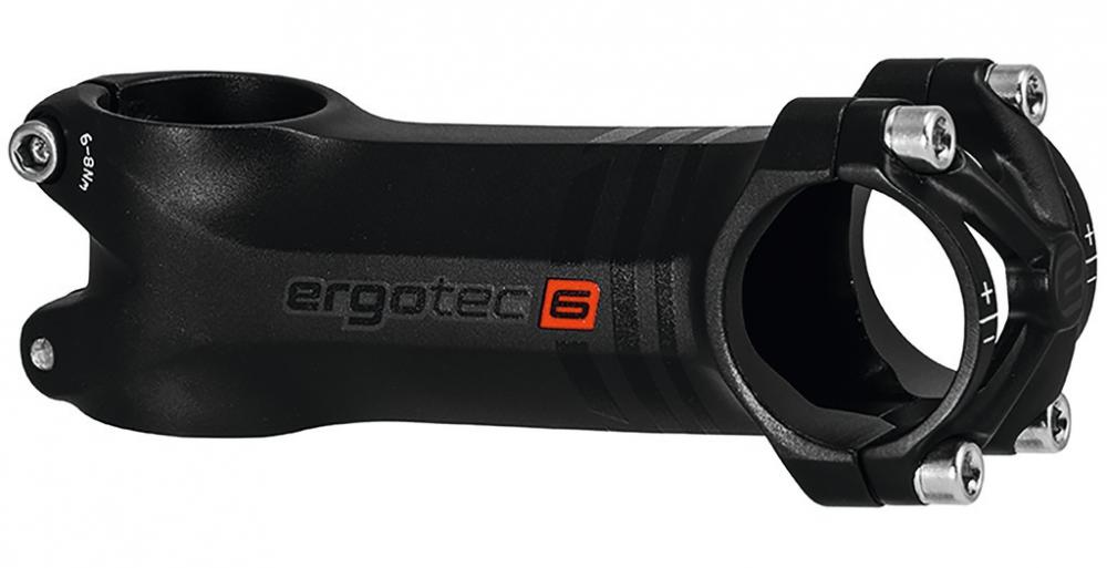 Ergotec A-Head Vorbau Piranha 2 Alu schwarz 1 1/8" Ø 31,8mm 100mm 6°