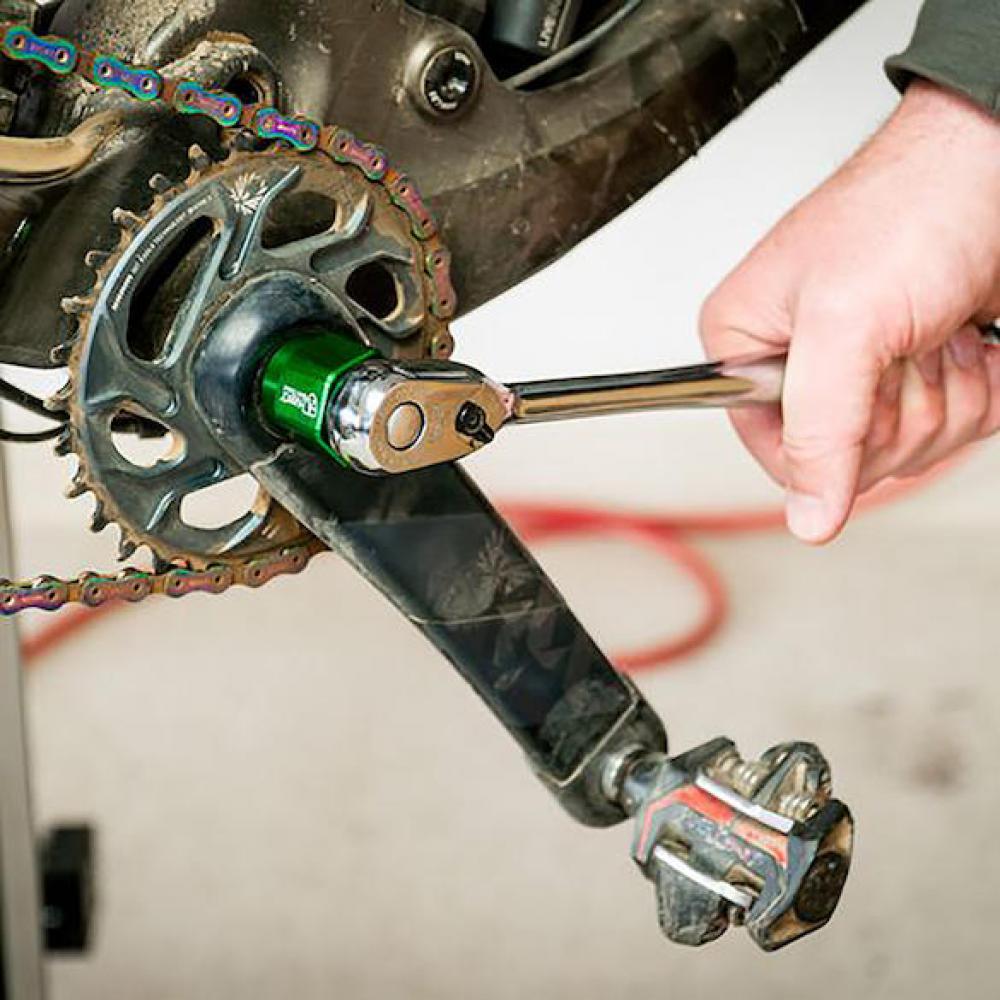 Abbey Tools Werkzeug für SRAM DUB Staubschutzkappe 3/8" Vierkant Grün - sicheres Lösen der Kappe