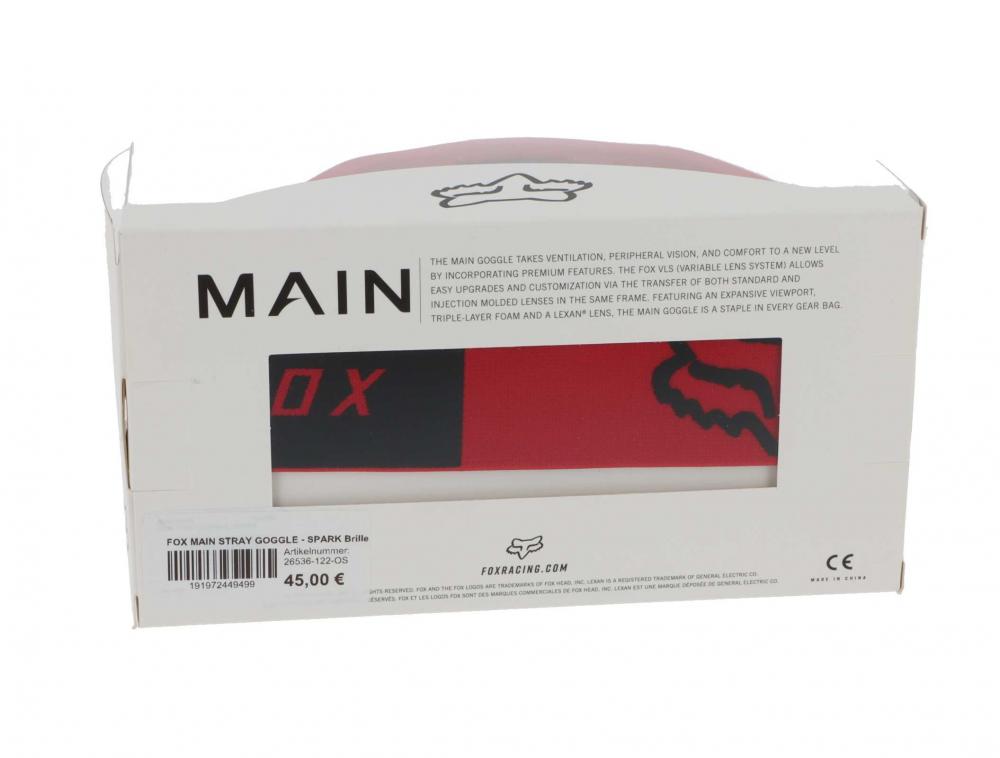 Fox Main Stray Spark Brille flame red