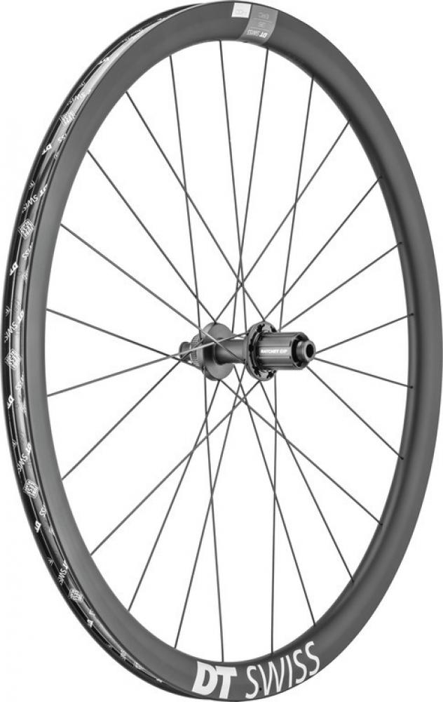 DT Swiss Laufrad ERC 1400 DICUT Disc 622 x 35 mm Schwarz - aerodynamisches Endurance-Carbonlaufrad