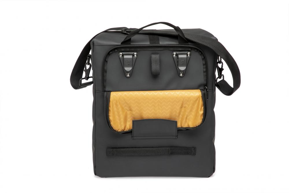 New Looxs Radtasche Odense Single Black Black - geräumige Fahrradtasche für Alltag & E-Bike