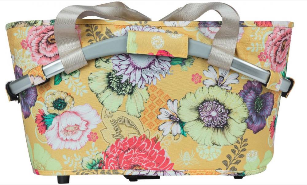 Basil Carry All Vorderradkorb honey yellow 27x37x25 cm, 15L, stylischer Fahrradkorb