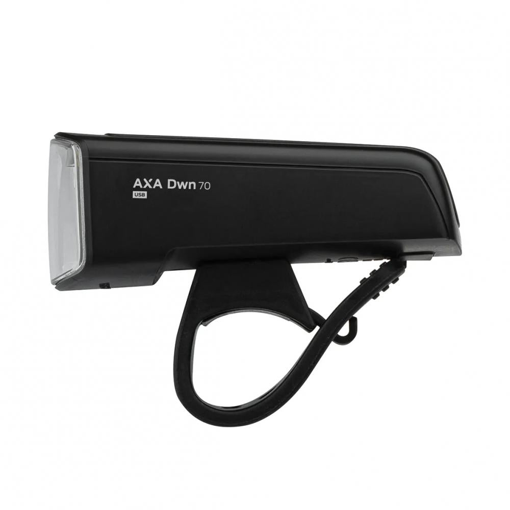 Axa DWN FRONT 70 Akku-LED-Scheinwerfer 70 Lux Schwarz - StVZO-zugelassen