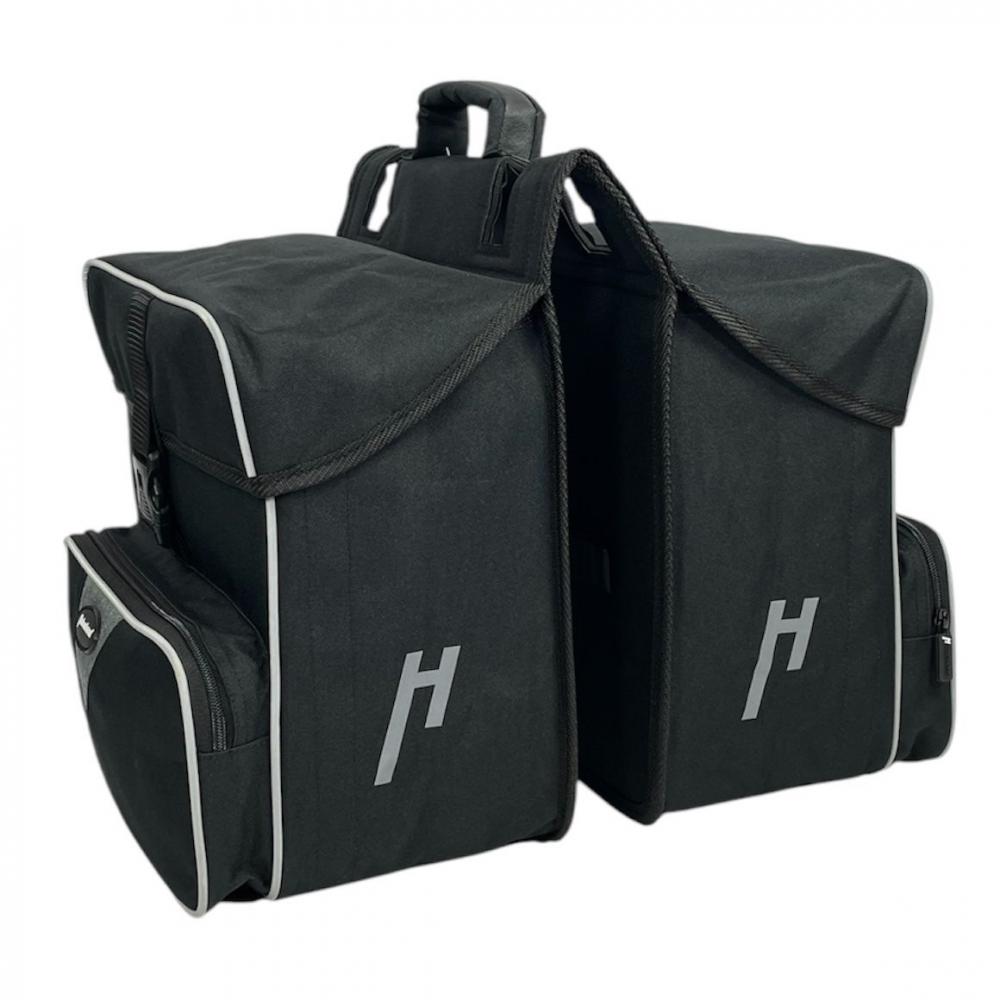 haberland fahrradtaschen damen Haberland Doppeltasche Black Line 3.0 33l schwarz
