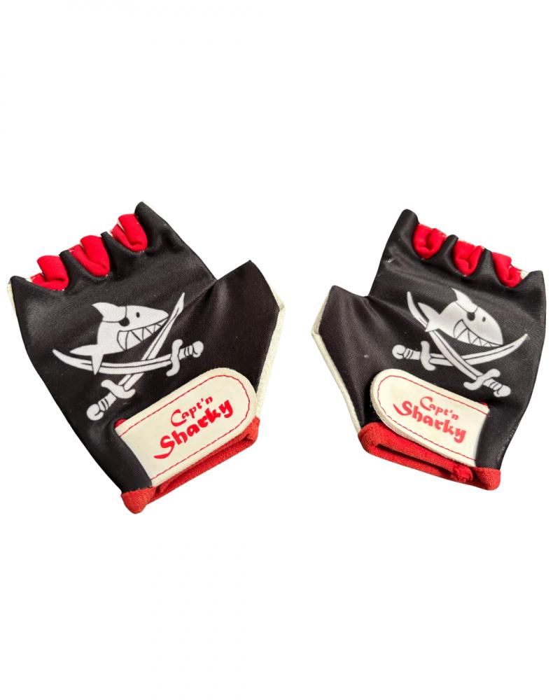 Retoure: BIKE FASHION KINDERHANDSCHUHE SHARKY GR 4 SCHWARZ WEISS ROT