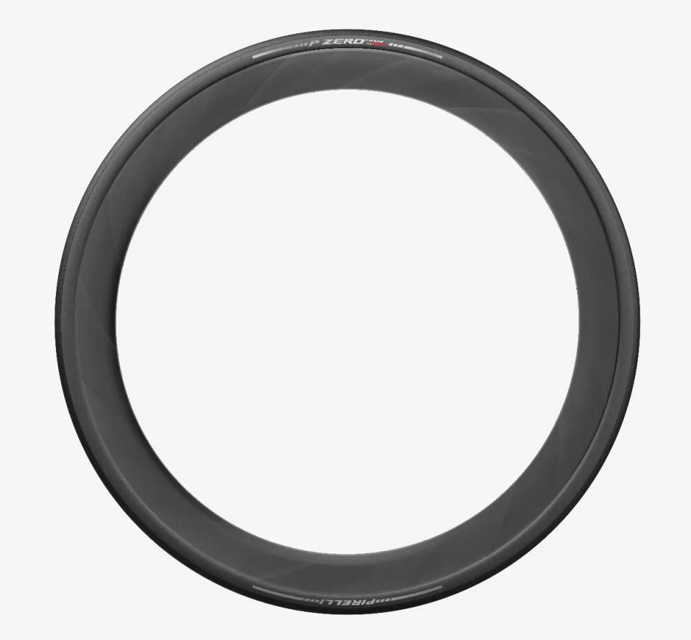 Pirelli P ZERO Race TLR SL-R Rennradreifen 28-622, schwarzer Tubeless Ready Faltreifen in der Seitenansicht.