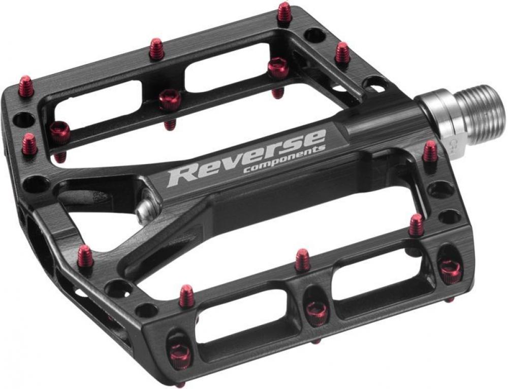 Reverse Pedal MTB Black One AL6061 40 Alu-Pins schwarz/rot