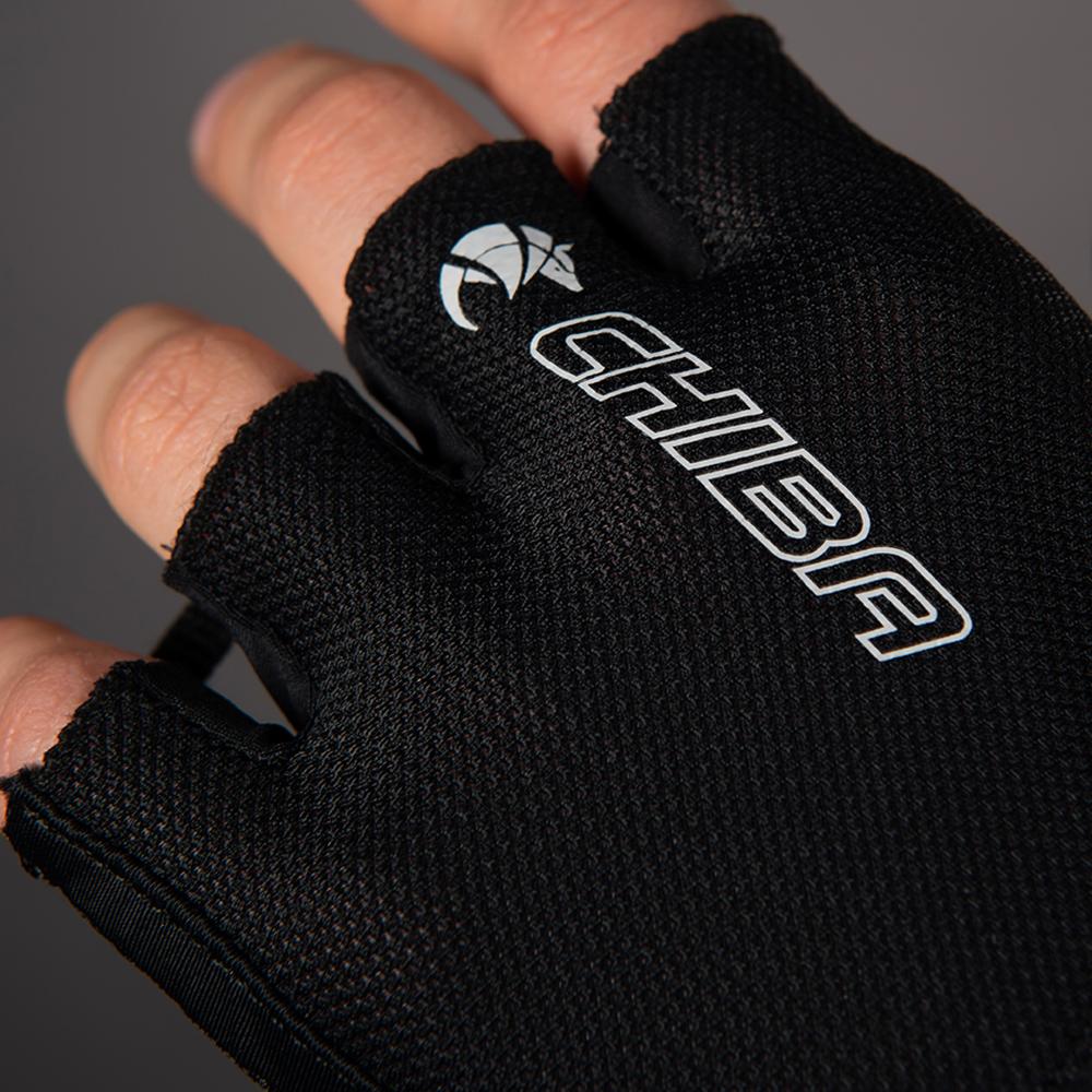 CHIBA BioXCell Air - Radhandschuhe kurz, schwarz, S, atmungsaktiv mit BioXCell Gelpolsterung