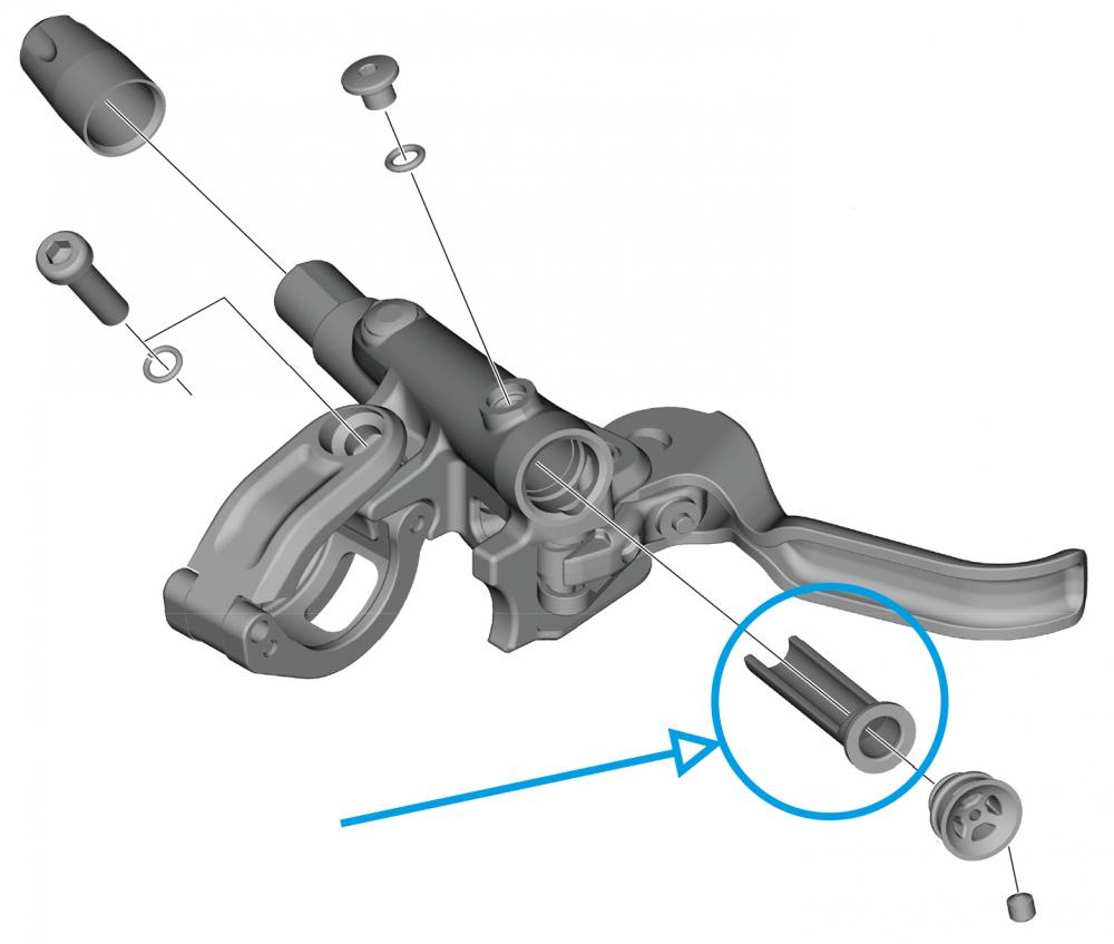 SHIMANO Membran BL-M4100 - Ersatzmembran für BL-M4100 Bremshebel, 11 g