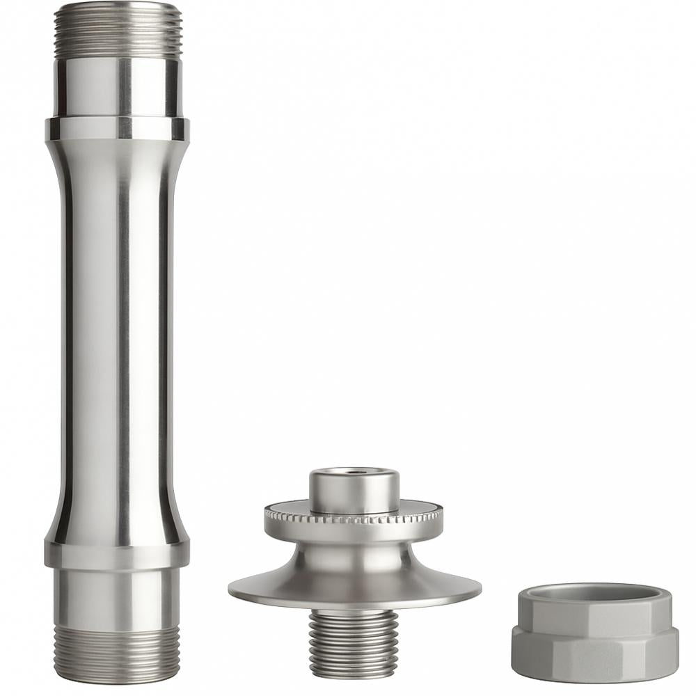 SRAM Achse vorne für S40/S60/S80, silber (Paar) - präzise Laufradbefestigung für Aero-Laufräder
