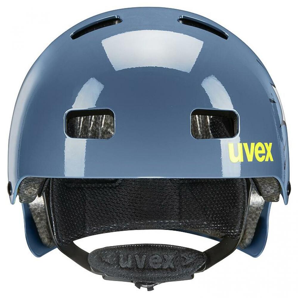 uvex kid 3 stone blue pow, Hartschalen-Kinderfahrradhelm, Größe 55-58 cm, innovative Hardshell-Technologie und 10 Belüftungsöffnungen optimalen Schutz und Komfort für aktive Kinder
