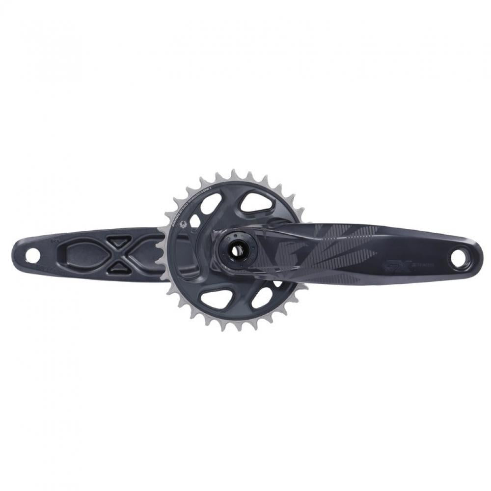 SRAM GX Eagle DUB Kurbelgarnitur 170mm 32T lunargrau, robuste Fahrradkurbel für 1x12 MTB-Antriebe.