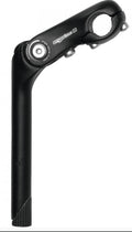 Ergotec Kobra Vario verstellbarer Aluminium-Schaftvorbau, 25,4 mm Lenkerklemmung, 110 mm Ausladung, 180 mm Schaftlänge, -10° bis +50° Winkel, schwarz, Safety Level 2