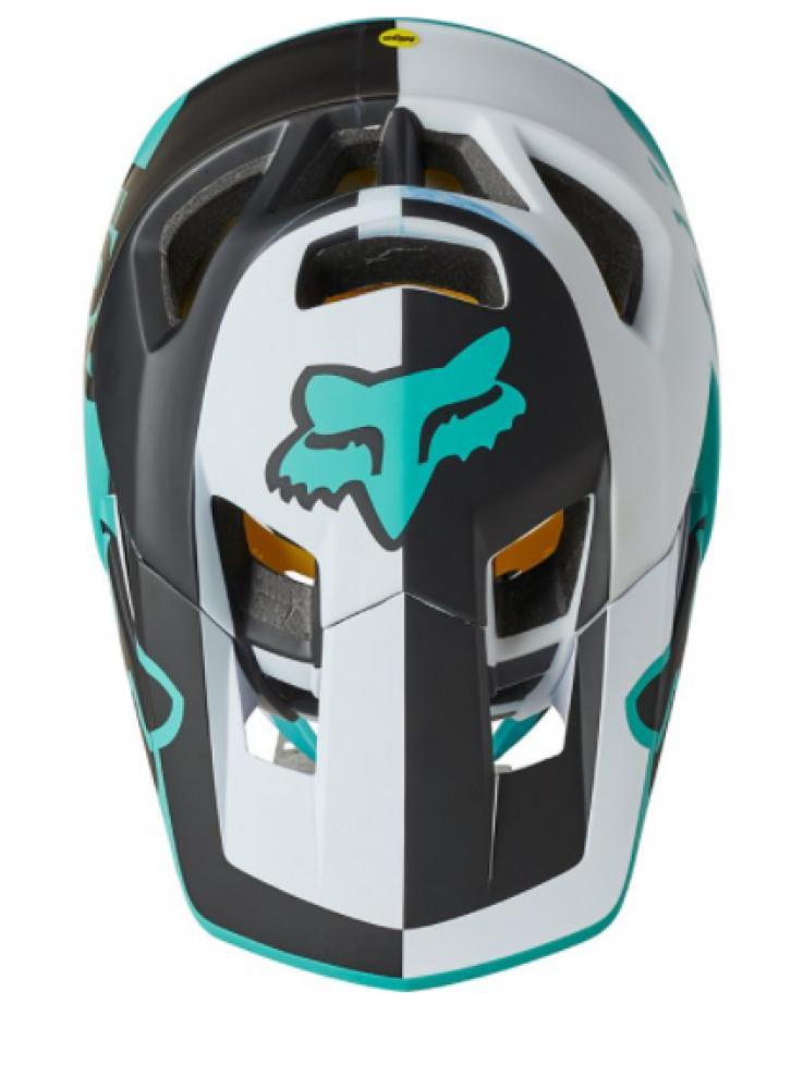FOX Helm PROFRAME BLOCKED CE Full Face Schutz Helm teal S