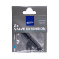 Schwalbe Ventilverlängerung Alu 65mm im 2er-Set für hohe Aero-Felgen, tubeless kompatibel.
