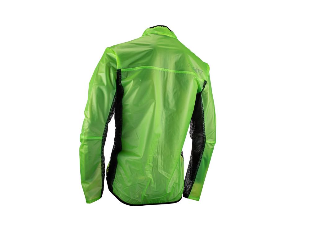 Leatt RaceCover Rain Jacket Regenjacke Lime Größe S - Wasserdichte Motorrad Regenbekleidung