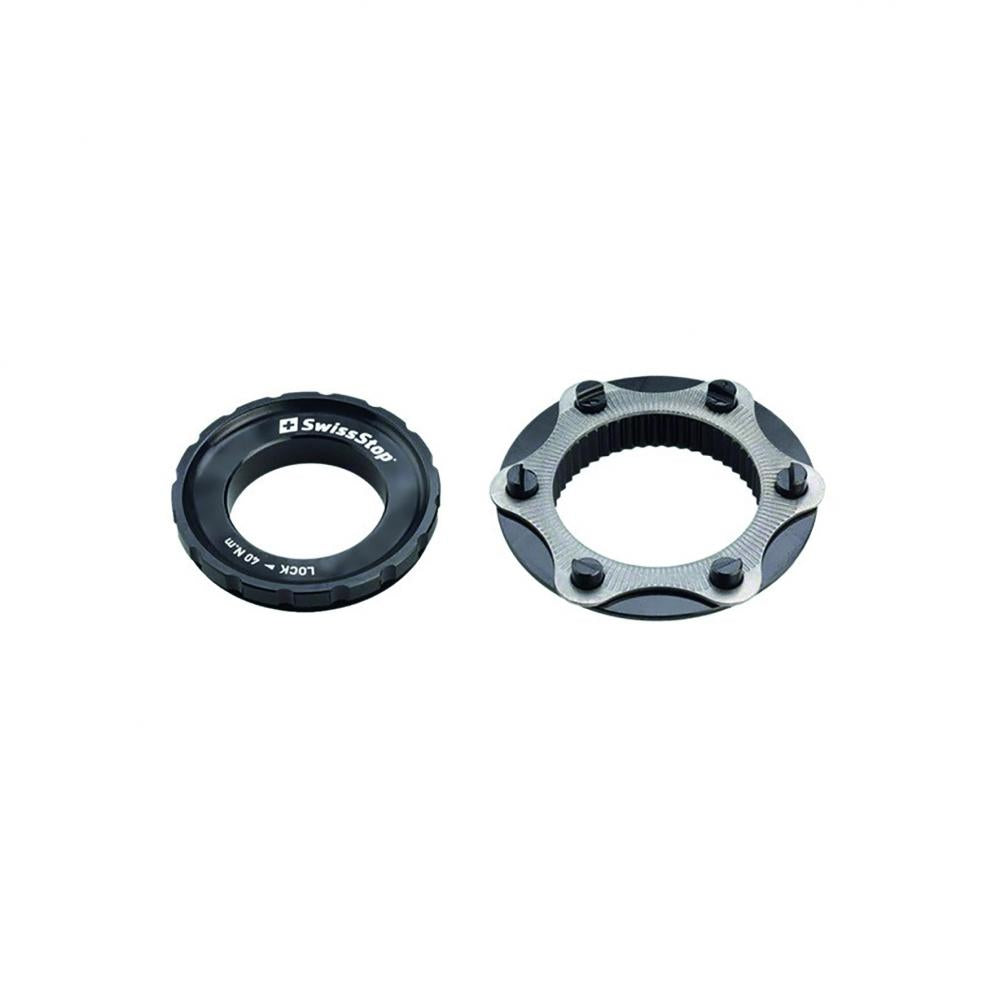 SwissStop 6-Loch Adapter Centerlock rot - Bremsscheiben-Adapter