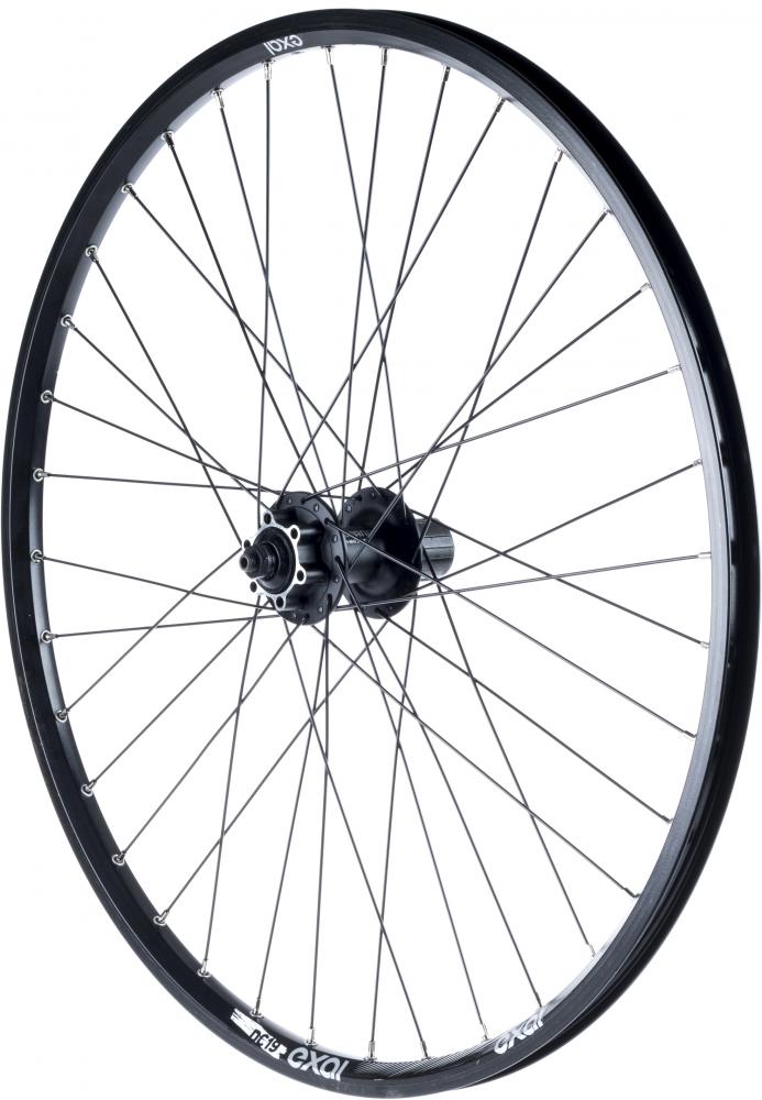 Exal HR DC19 26 Hinterrad-Laufrad schwarz 26 Zoll - robustes Disc-Laufrad mit Schnellspanner