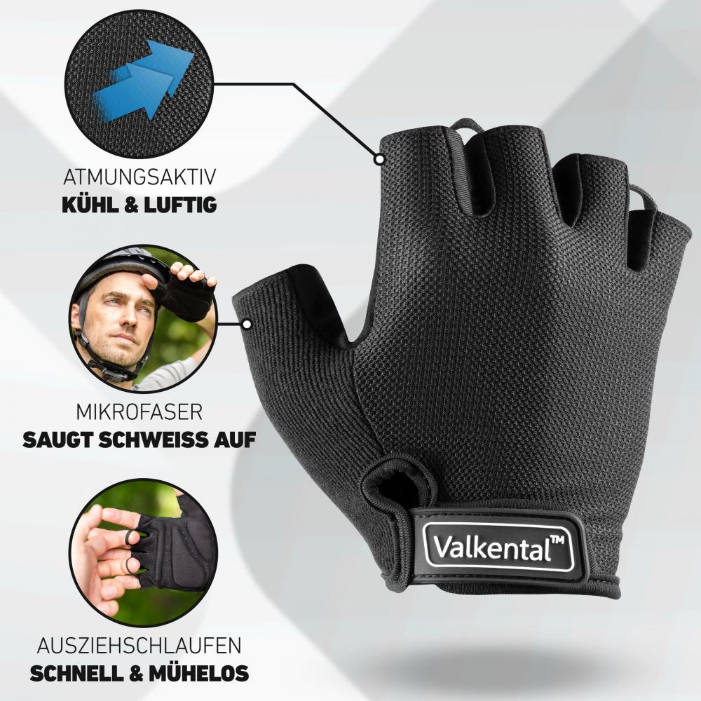 Valkental Handschuhe BikeRider Essential Gr. XS Schwarz