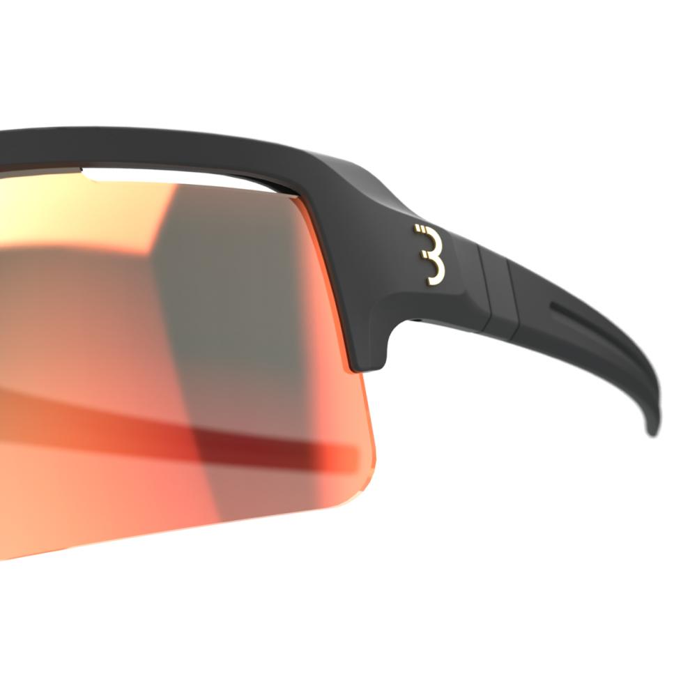 BBB Cycling BBB Sportbrille Fuse PH MLC Einheitsgröße matt schwarz-rot - intelligente Radbrille mit Photochrom-Gläsern
