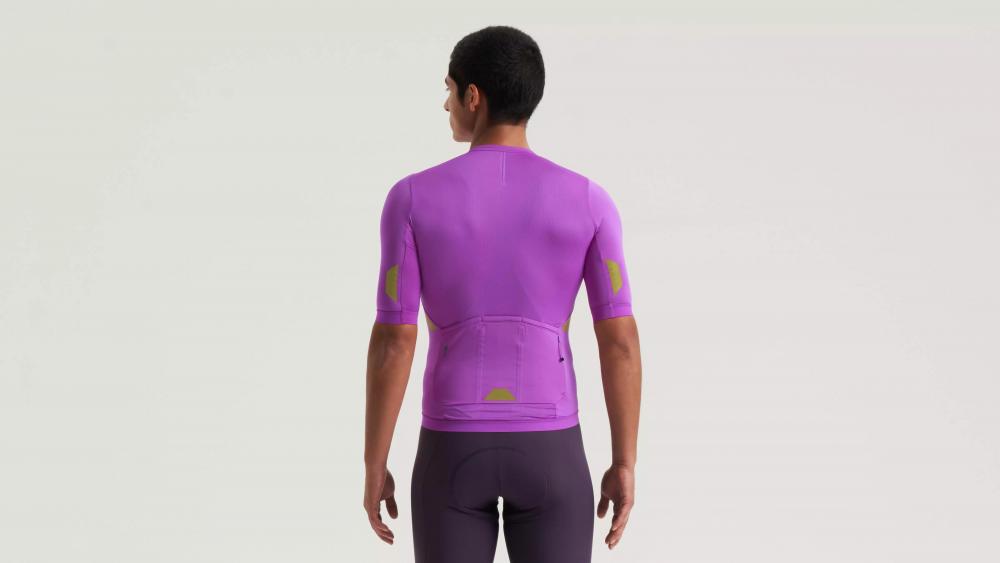 PRIME HYPRVIZ JERSEY SS MEN - Hochsichtbares Kurzarm Radtrikot für Herren in Purple Orchid