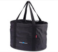 KLICKfix Korbtasche Shopper schwarz 29x38x25cm, Rixen & Kaul textile Fahrradtasche mit Tragegriffen.