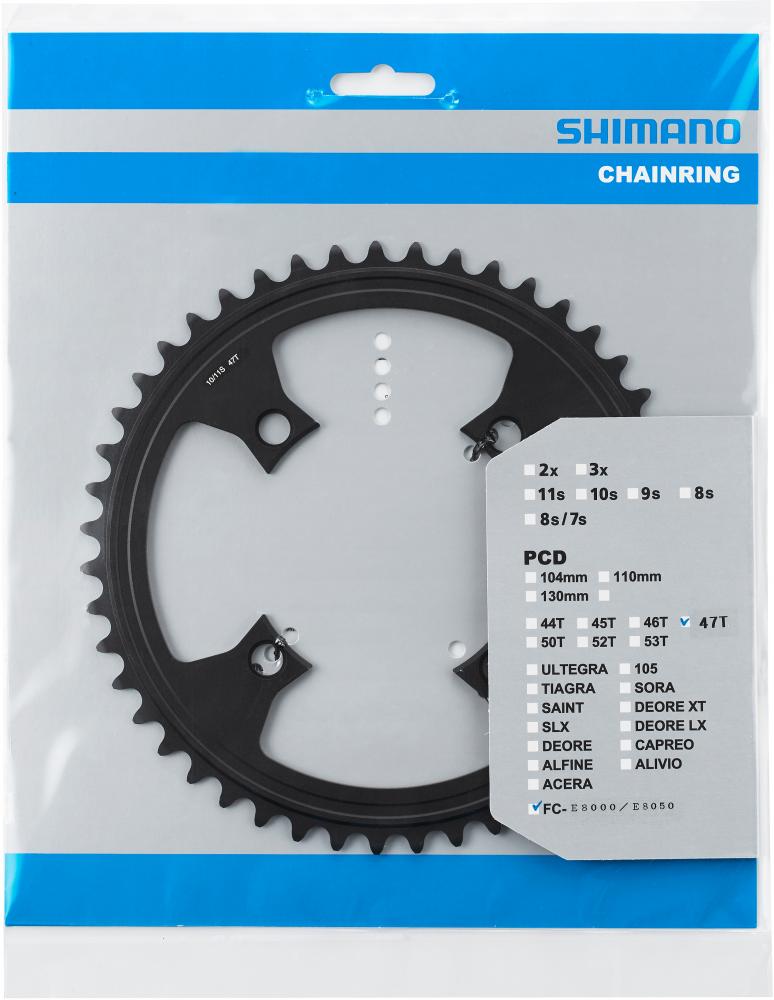 SHIMANO Kettenblatt 47Z SM-CRE80-R, präziser Antrieb für E-Bike-Systeme.