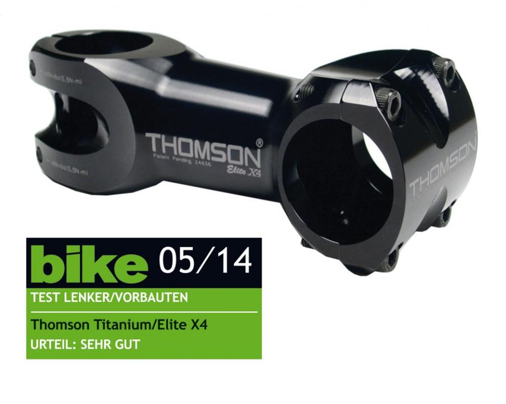 Thomson Ahead Vorbau Elite X4 schwarz 1 1/8" 0° 70mm 31,8mm Lenkerkl.