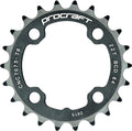 Procraft Kettenblatt MTB 64 9-fach 22 Z Schwarz - Eloxiert & CNC-gefräst