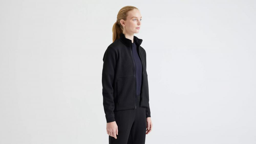 TRACK JACKET WMN BLK S - Schwarz