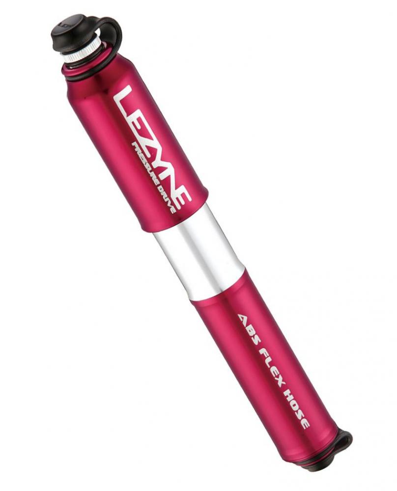 Lezyne Minipumpe High-End CNC Pressure Drive AV/SV 120psi/8bar Gr. S rot