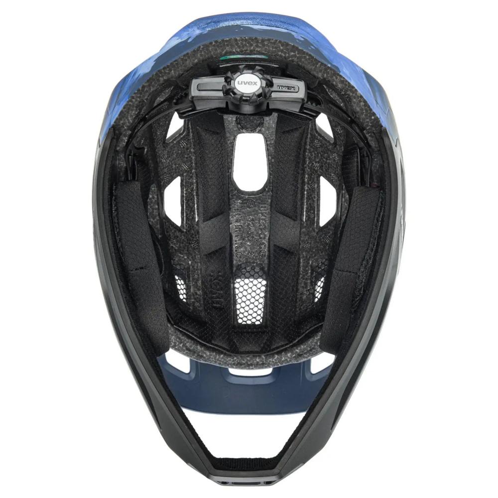 UVEX react jr. Fullface Kinder MTB Helm dusk blue matt 52-56 cm, Inmould, Monomatic, Trail Downhill.