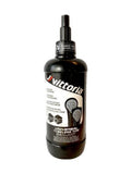 Schwarze Flasche Vittoria Universal Tubeless Reifendichtmittel für schnelle und zuverlässige Pannenversiegelung am Fahrrad.