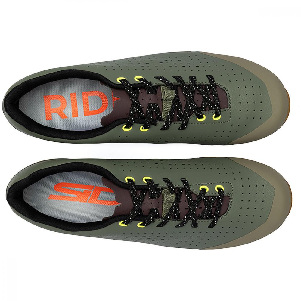 SIDI Asper Laces Gravel-Schuhe Military Gr. 45 - GR1NC-Sohle, Millenium Fit, Microtech-Obermaterial, Schnürverschluss