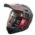 Retoure: LS2 MX702 Pioneer II Crazy Motorradhelm Schwarz/Grau/Rot Größe M