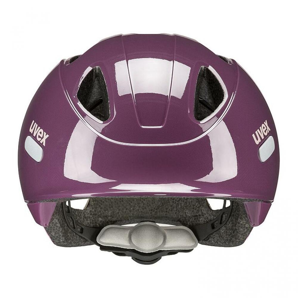 uvex oyo Kinder-Fahrradhelm plum - dust rose 50-54 Zentimeter - xTRA Shield, KID PROtect, IAS-System, EN 1078