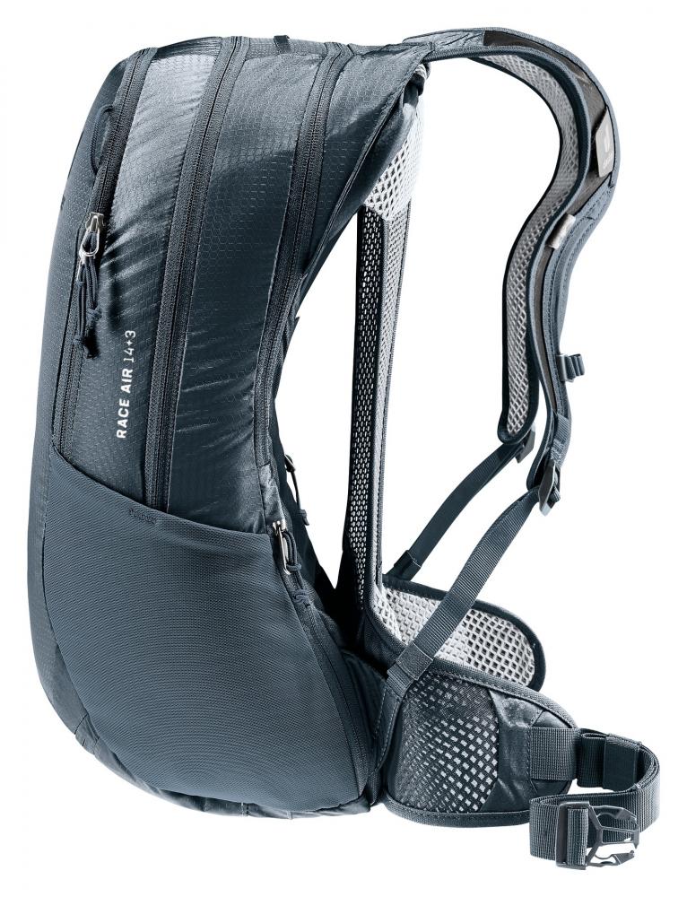 Deuter Race Air 14+3 Fahrradrucksack 14 Liter Black - Extrem leichter Bike-Rucksack mit Aircomfort