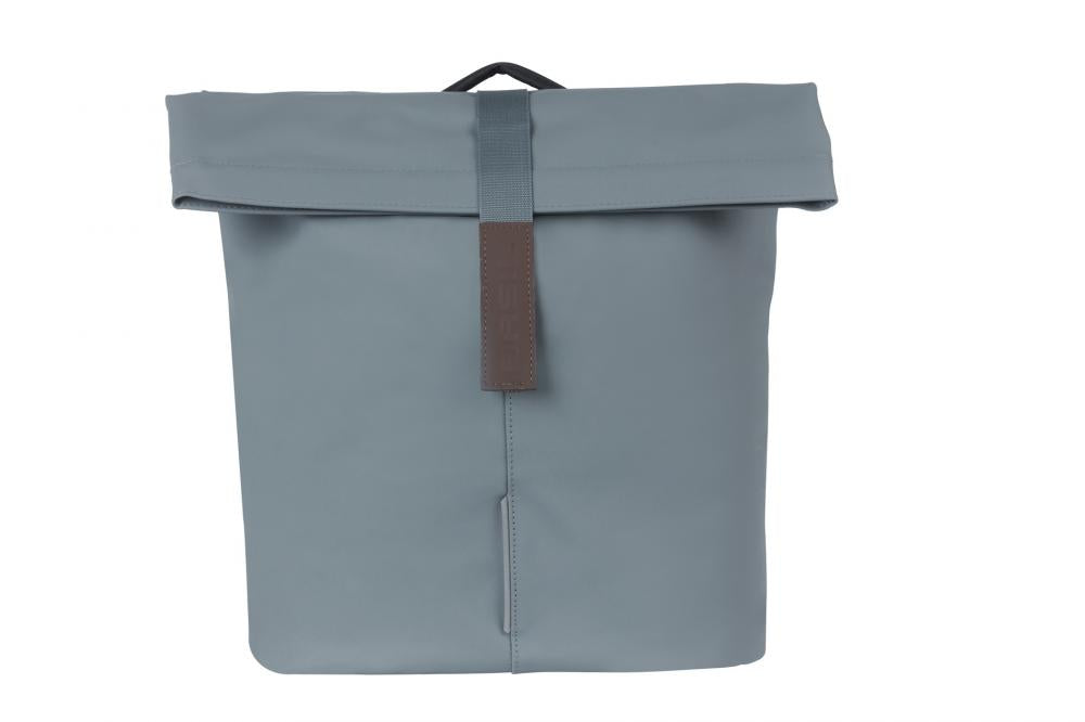 Basil Doppelpacktasche City Double Pannier Bag MIK 2.0 - Fahrrad Doppeltasche 28-32 Liter - wasserfest veganes Leder inkl. MIK-Adapterplatte