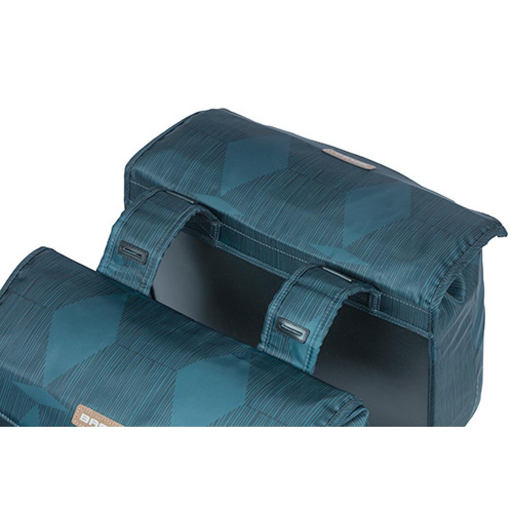 Basil Doppelpacktasche Elegance estate blue Größe 40x38x16 cm 40 bis 49l