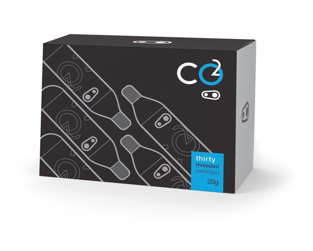 Crankbrothers CO2 Kartuschen 20g mit Gewinde, Refillpack 30 St.