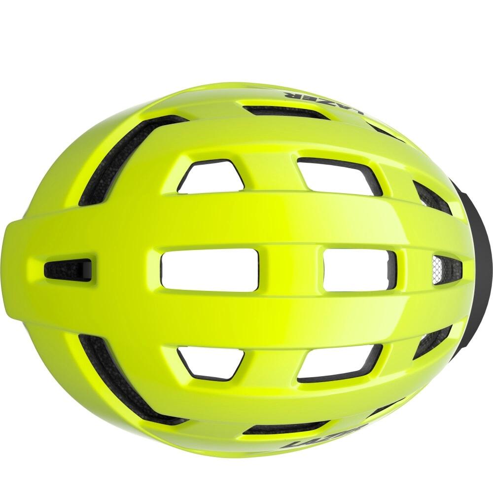 LAZER Helm Codax KinetiCore Freizeit Flash Yellow Unisize 54-61 cm - sicherer Allround-Fahrradhelm