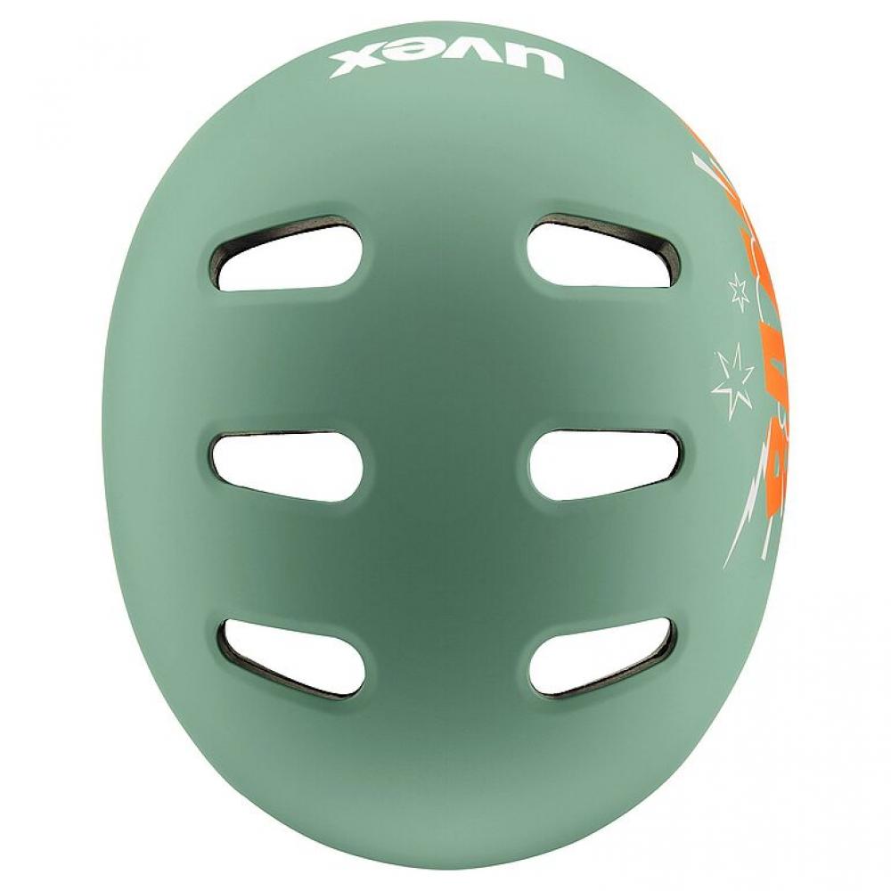 uvex kid 4 style bam moss green-papaya matt | 55-58