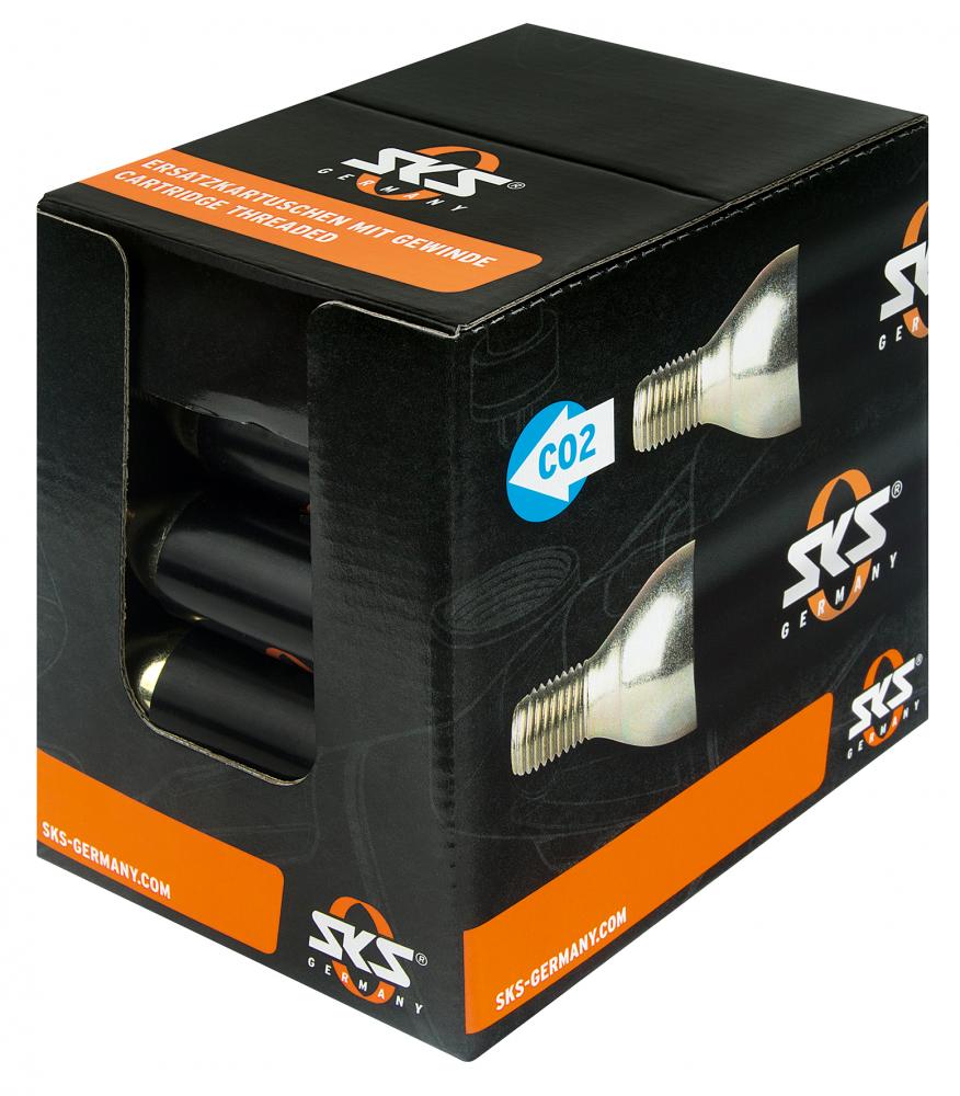 SKS CO2-Kartuschenpaket 16g mit Gewinde - CO2 Kartusche - CO2Kartusche