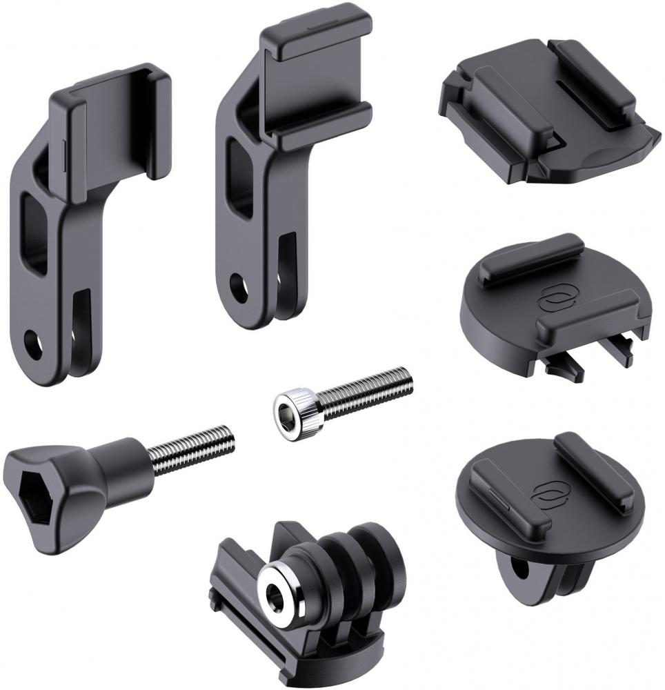 SP Connect SP Kamera/Licht Adapter Kit SPC+ für maximale Flexibilität mit verschiedenen schwarzen Montageadaptern und Schraub