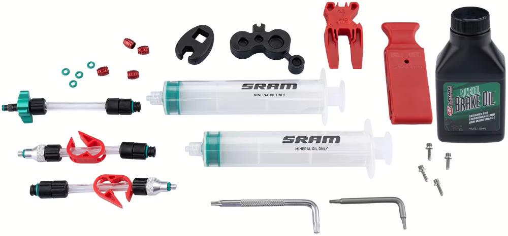 Entlüftungsset SRAM Standard MineralölV2 DB8/Maven, inkl. Maxima Mineralöl